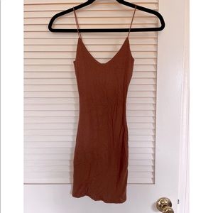 Windsor Brown Mini Dress